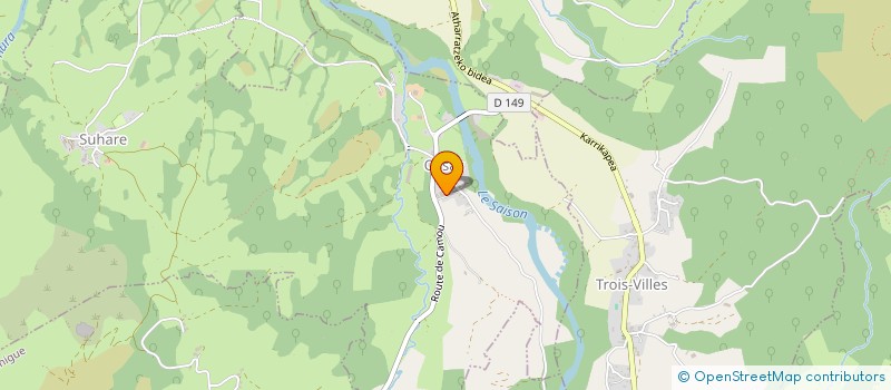 localisation de l'entreprise MONSIEUR DOMINIQUE GETTE  ALCAY-ALCABEHETY-SUNHARETTE