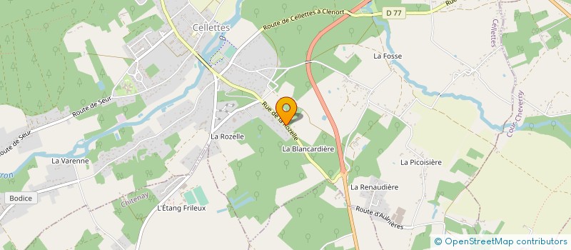 localisation de l'entreprise MONSIEUR DOMINIQUE GIRARD à CELLETTES