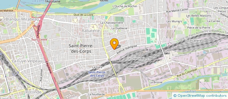 localisation de l'entreprise MONSIEUR DOMINIQUE GIRAUD à SAINT-PIERRE-DES-CORPS