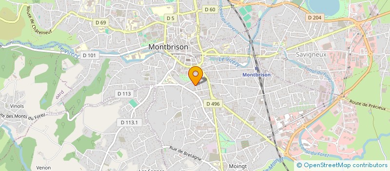 localisation de l'entreprise MONSIEUR DOMINIQUE GIRAUD  MONTBRISON
