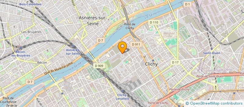 localisation de l'entreprise MONSIEUR DOMINIQUE GIRAUDET à CLICHY
