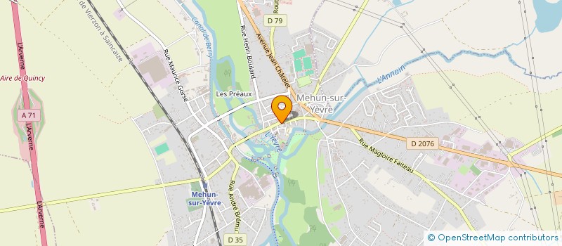 localisation de l'entreprise MONSIEUR DOMINIQUE GIRAUDON  MEHUN-SUR-YEVRE