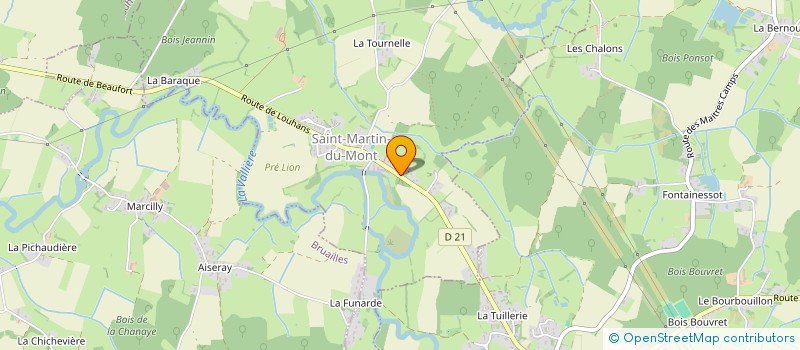 localisation de l'entreprise MONSIEUR DOMINIQUE GIROUX à SAINT-MARTIN-DU-MONT