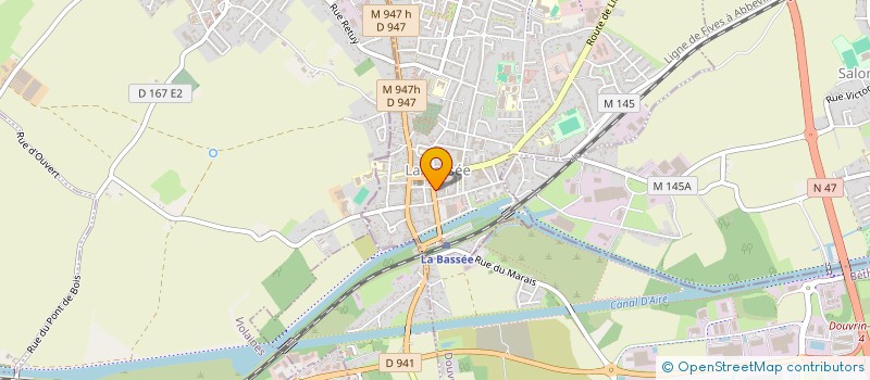 localisation de l'entreprise MONSIEUR DOMINIQUE GOBERT  LA BASSEE