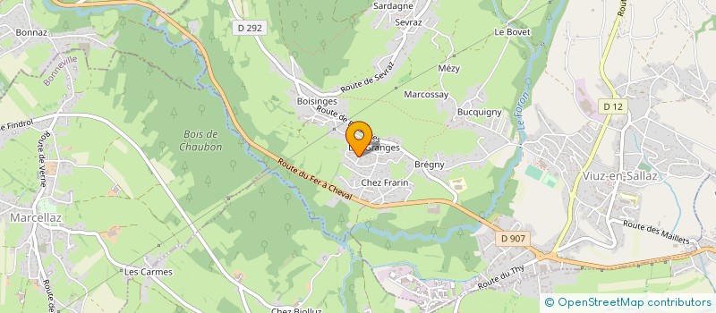 localisation de l'entreprise MONSIEUR DOMINIQUE GODARD  FILLINGES