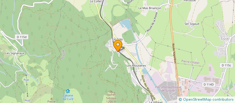 localisation de l'entreprise MONSIEUR DOMINIQUE GODARD  SUSVILLE