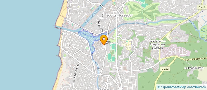 localisation de l'entreprise MONSIEUR DOMINIQUE GODEFROY  SOORTS-HOSSEGOR