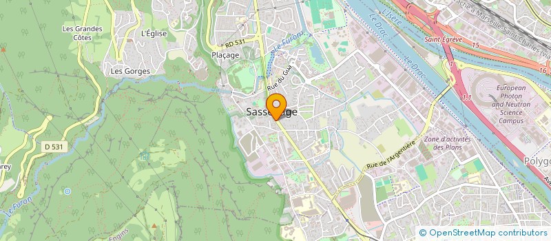 localisation de l'entreprise MONSIEUR DOMINIQUE GODET  SASSENAGE