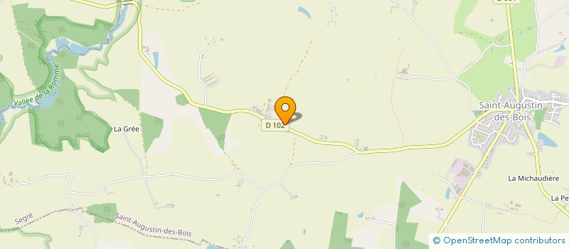 localisation de l'entreprise MONSIEUR DOMINIQUE GODIVEAU  SAINT-AUGUSTIN-DES-BOIS