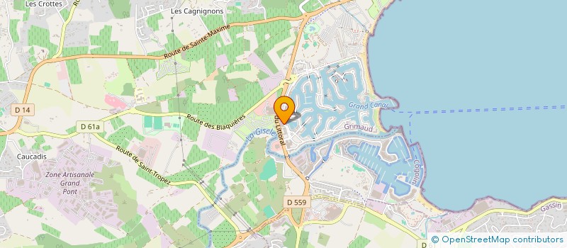 localisation de l'entreprise MONSIEUR DOMINIQUE GOMBERT à GRIMAUD