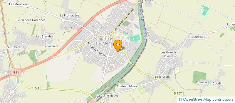 localisation de l'entreprise MONSIEUR DOMINIQUE GOMES  DOMPIERRE-SUR-MER