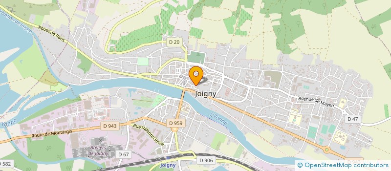 localisation de l'entreprise MONSIEUR DOMINIQUE GONDET  JOIGNY