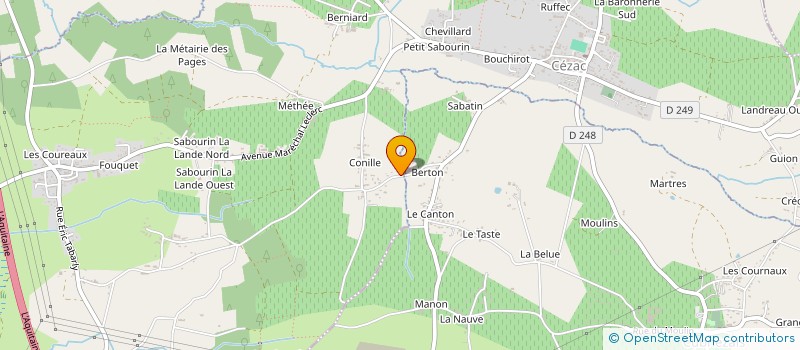 localisation de l'entreprise MONSIEUR DOMINIQUE GONZALEZ  CEZAC