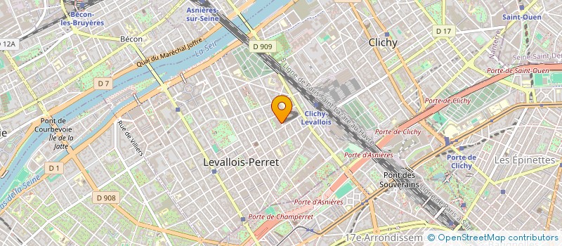 localisation de l'entreprise MONSIEUR DOMINIQUE GOUJAUD  LEVALLOIS-PERRET