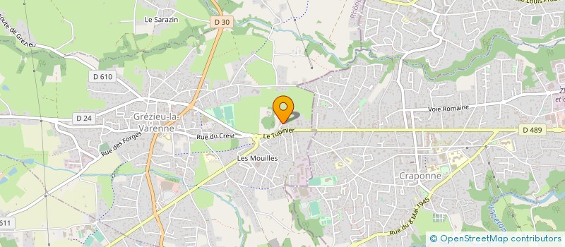 localisation de l'entreprise MONSIEUR DOMINIQUE GOURDOL  GREZIEU-LA-VARENNE