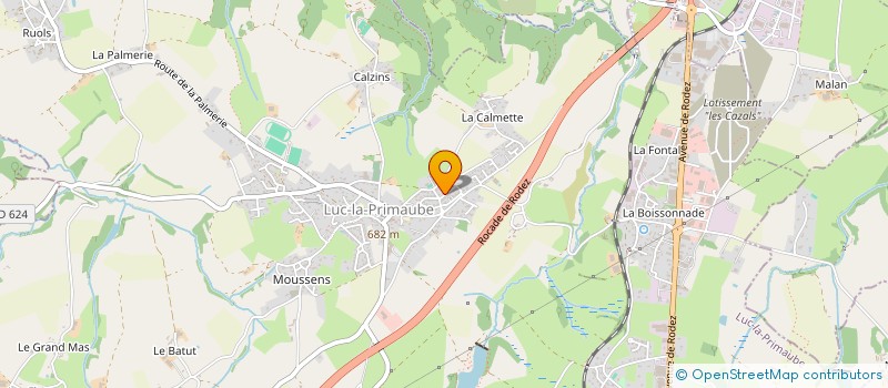 localisation de l'entreprise MONSIEUR DOMINIQUE GRANDET  LUC-LA-PRIMAUBE