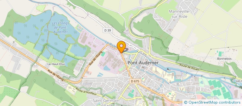 localisation de l'entreprise MONSIEUR DOMINIQUE GRANDJEAN  PONT-AUDEMER