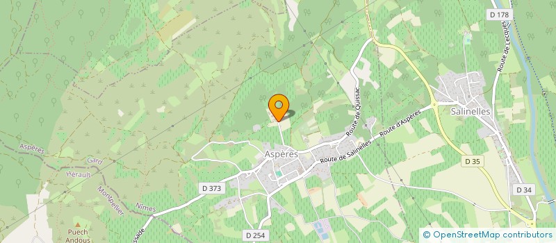 localisation de l'entreprise MONSIEUR DOMINIQUE GRANIER  ASPERES