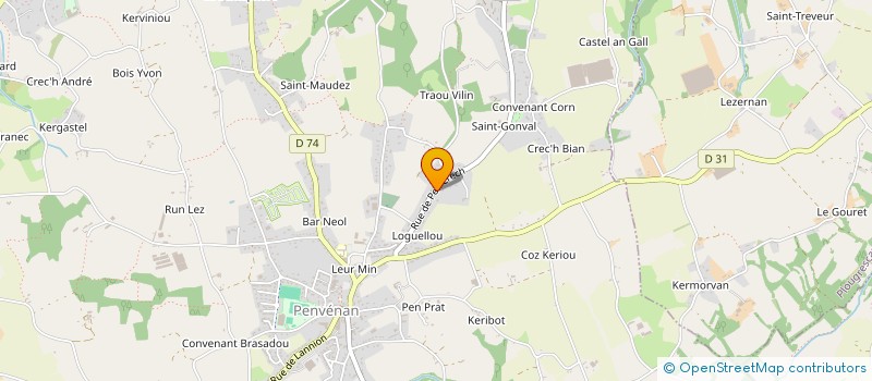 localisation de l'entreprise MONSIEUR DOMINIQUE GRATIET à PENVENAN