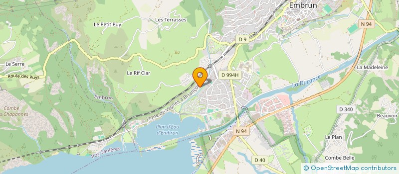 localisation de l'entreprise MONSIEUR DOMINIQUE GREGOIRE  EMBRUN