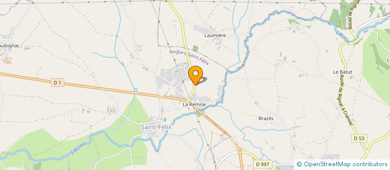 localisation de l'entreprise MONSIEUR DOMINIQUE GRIALOU à ANGLARS-SAINT-FELIX