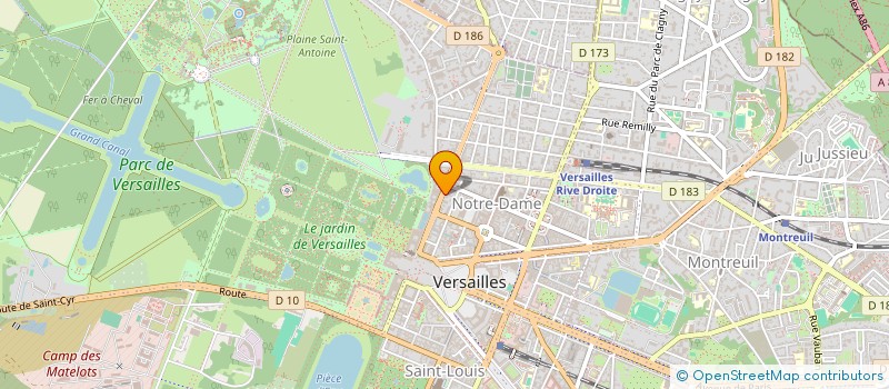 localisation de l'entreprise MONSIEUR DOMINIQUE GRIBE à VERSAILLES