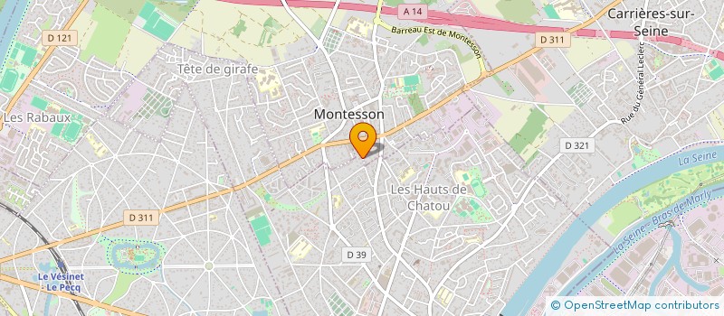 localisation de l'entreprise MONSIEUR DOMINIQUE GRILLET  CHATOU