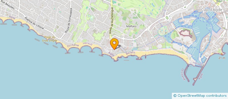 localisation de l'entreprise MONSIEUR DOMINIQUE GUBIAND  AGDE