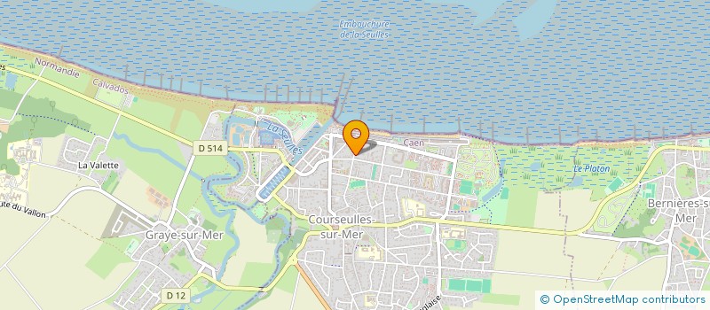 localisation de l'entreprise MONSIEUR DOMINIQUE GUERIN  COURSEULLES-SUR-MER