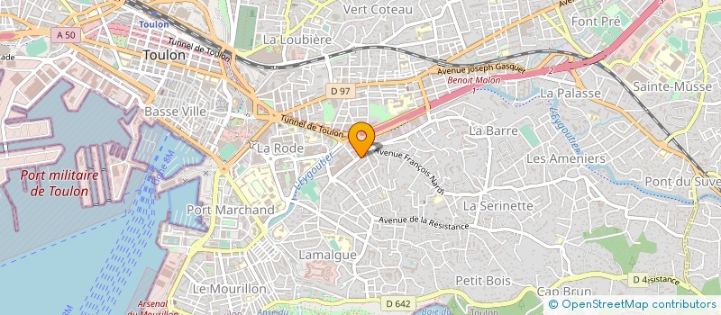 localisation de l'entreprise MONSIEUR DOMINIQUE GUERY à TOULON