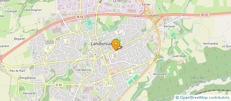 localisation de l'entreprise MONSIEUR DOMINIQUE GUESDON  LANDIVISIAU