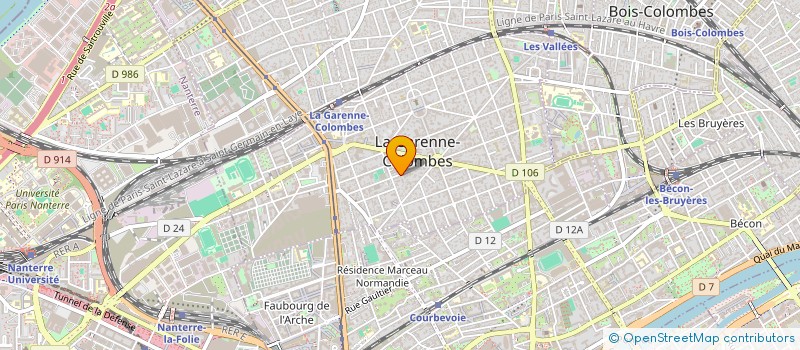 localisation de l'entreprise MONSIEUR DOMINIQUE GUESTAULT à LA GARENNE-COLOMBES