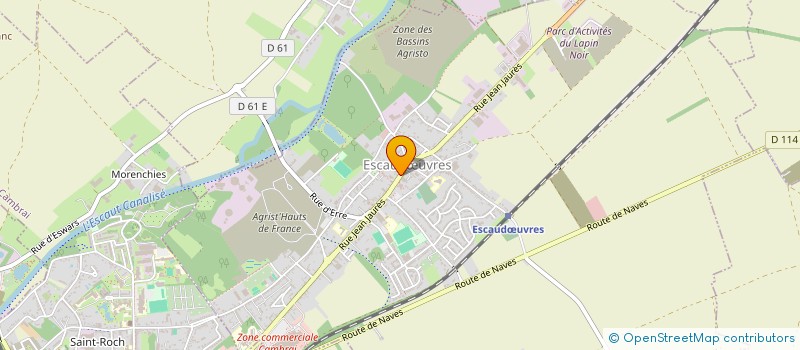 localisation de l'entreprise MONSIEUR DOMINIQUE GUIDEZ  ESCAUDUVRES