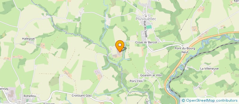 localisation de l'entreprise MONSIEUR DOMINIQUE GUILLOSSOU  PLUSQUELLEC