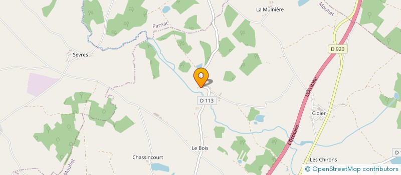 localisation de l'entreprise MONSIEUR DOMINIQUE GUILLOT à MOUHET