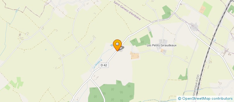 localisation de l'entreprise MONSIEUR DOMINIQUE GUILLOTEAU  SAINT GENEST D'AMBIERE