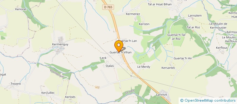 localisation de l'entreprise MONSIEUR DOMINIQUE GUILLOU  LE JUCH