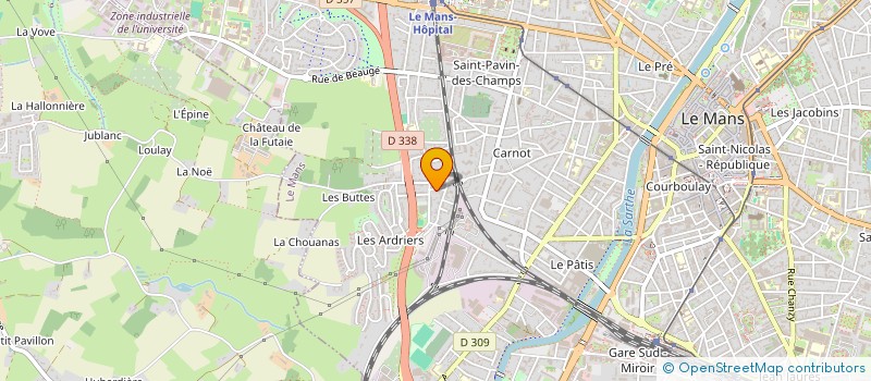 localisation de l'entreprise MONSIEUR DOMINIQUE GUIMONT  LE MANS