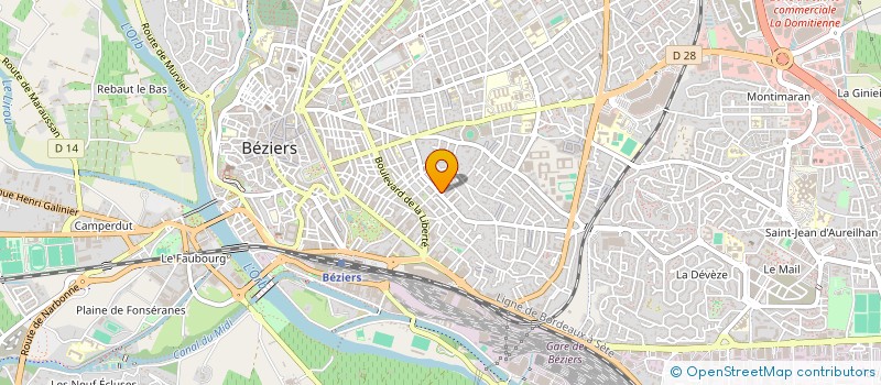 localisation de l'entreprise MONSIEUR DOMINIQUE GUIRAUD  BEZIERS