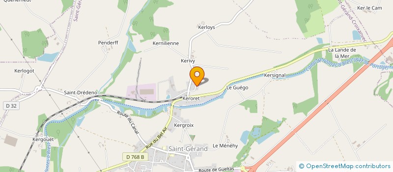 localisation de l'entreprise MONSIEUR DOMINIQUE GUISNEL  SAINT-GERAND-CROIXANVEC