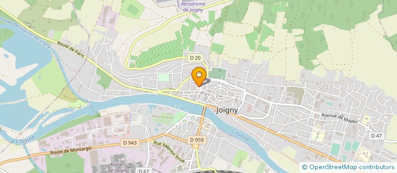 localisation de l'entreprise MONSIEUR DOMINIQUE GUYO à JOIGNY