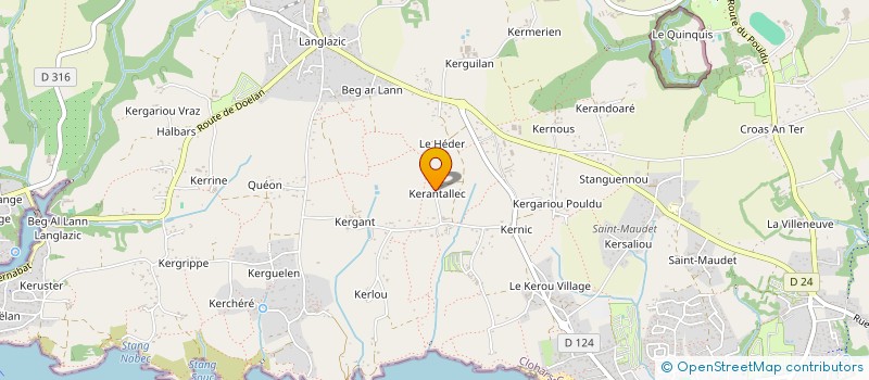 localisation de l'entreprise MONSIEUR DOMINIQUE GUYOMAR  CLOHARS-CARNOET