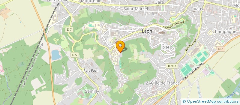 localisation de l'entreprise MONSIEUR DOMINIQUE GUYOT à LAON