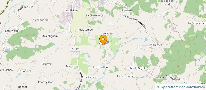 localisation de l'entreprise MONSIEUR DOMINIQUE GUYOT à SAINT MARTIN EN HAUT