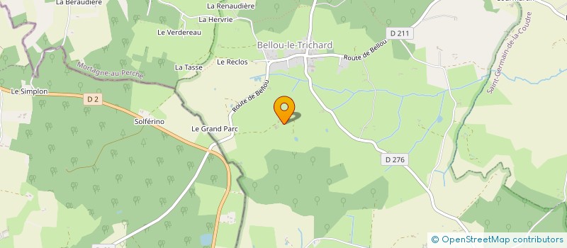localisation de l'entreprise MONSIEUR DOMINIQUE GUYOT à BELLOU-LE-TRICHARD