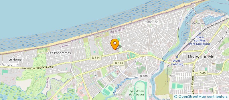 localisation de l'entreprise MONSIEUR DOMINIQUE HAUDIQUERT  CABOURG