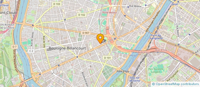 localisation de l'entreprise MONSIEUR DOMINIQUE HELLO  BOULOGNE-BILLANCOURT