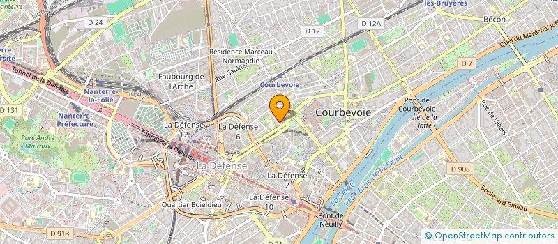 localisation de l'entreprise MONSIEUR DOMINIQUE HELLOT à COURBEVOIE
