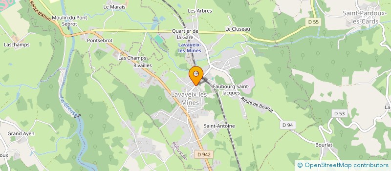 localisation de l'entreprise MONSIEUR DOMINIQUE HENDRICKX à LAVAVEIX-LES-MINES