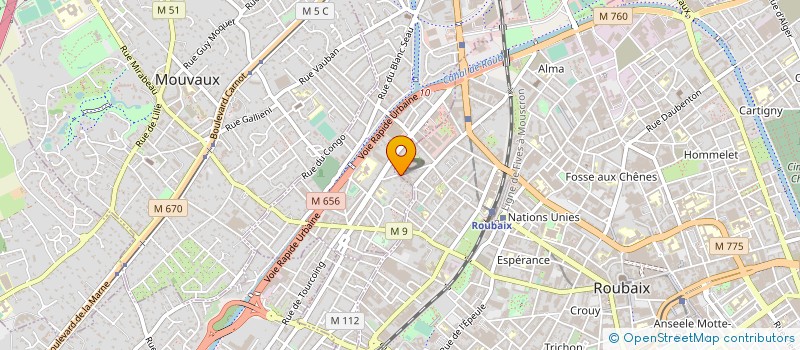 localisation de l'entreprise MONSIEUR DOMINIQUE HENNEUSE à TOURCOING